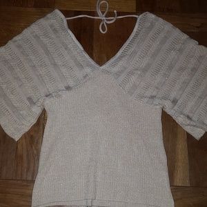 Butterfly sleeve spring sweater